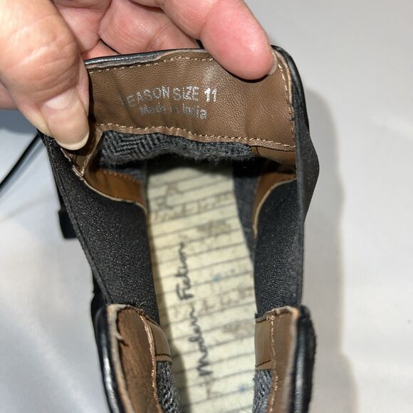 Modern Fiction Irony Suede Chelsea Boots Black Sz 11 Men’s - Picture 10 of 15